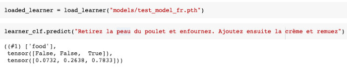 Reusability of trained model