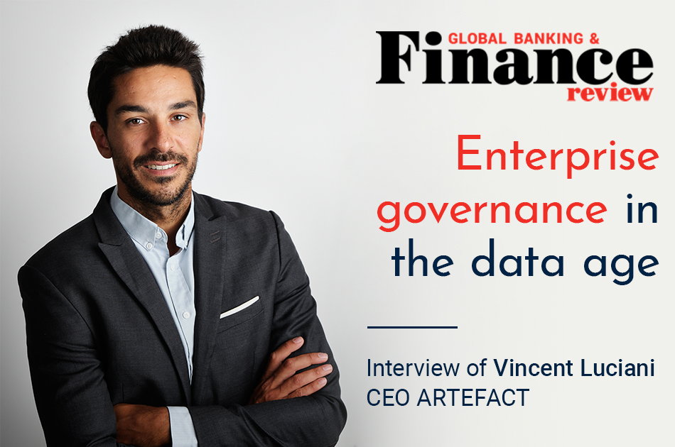 Article Vincent Luciani Governnace Data – NEWS Interview of Vincent Luciani in the magazine Global Banking & Finance Review | Enterprise governance in the data age