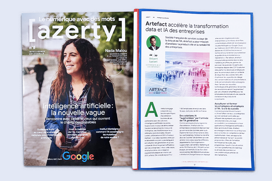 Azerty-Mag Artefact accelerates the data and AI transformation of organizations.
