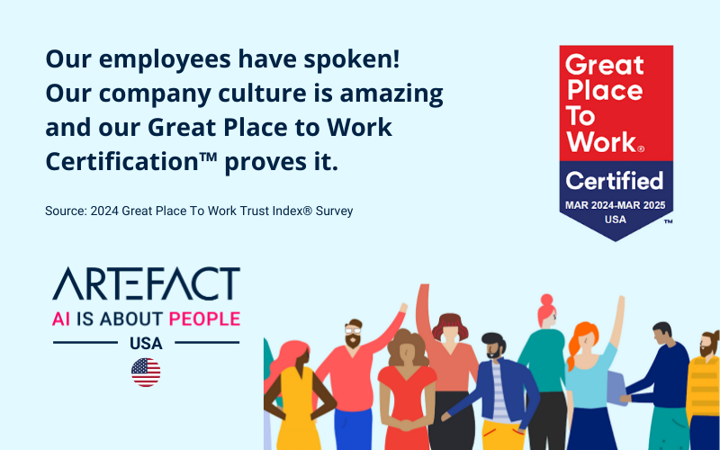News1 – Great Place to Work US Artefact USA Earns 2024 Great Place To Work Certification™