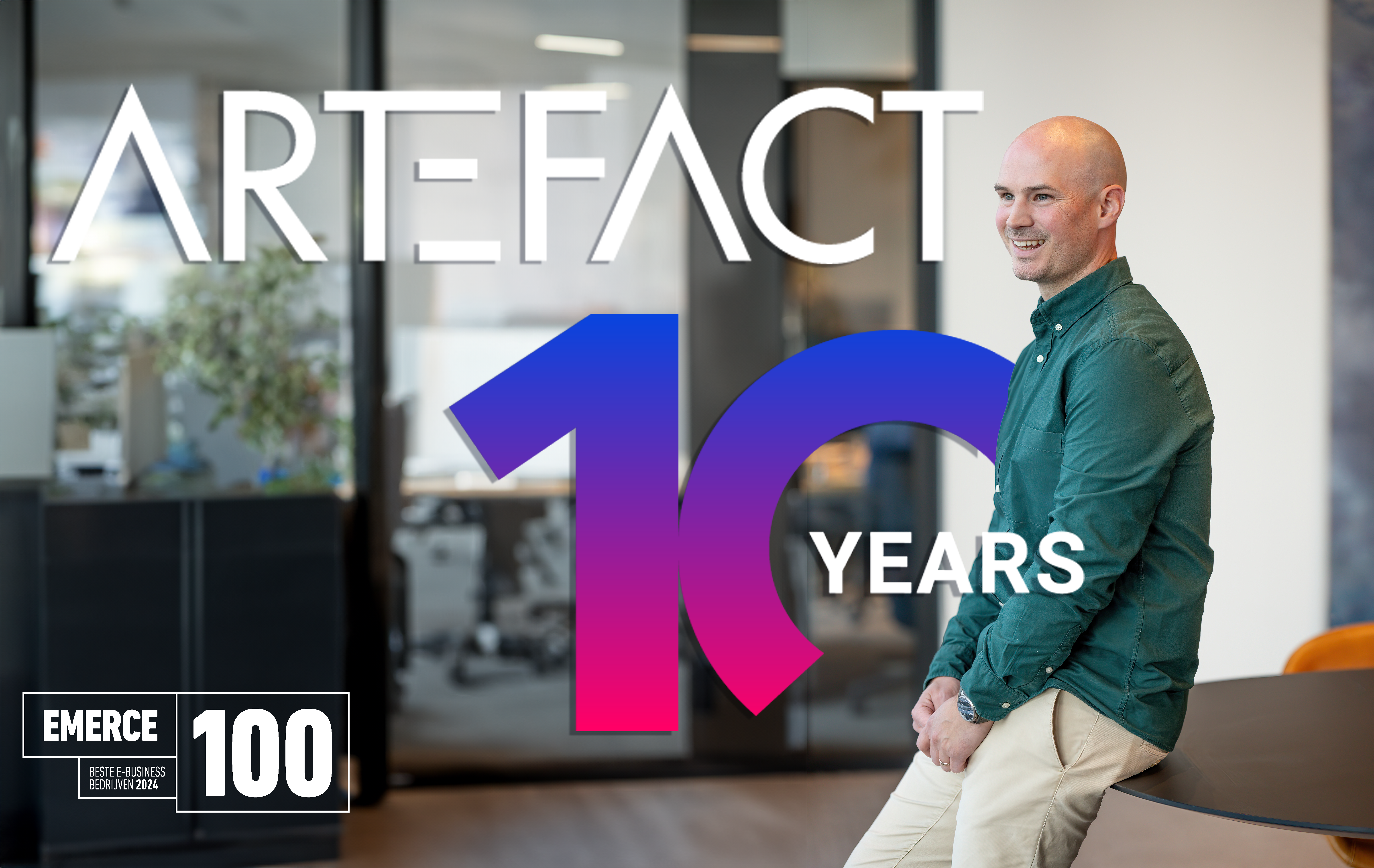 Visual Dirk Emerce100 office background 3 Artefact Benelux achieves 4.5 stars for best Digital Marketing Agency in Emerce100
