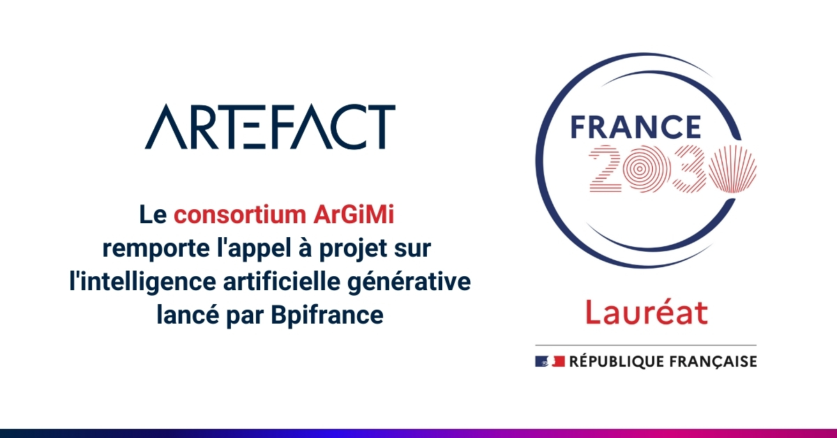 France 2030 – Mailing Banner Le consortium ARGIMI remporte l’appel à projet sur l’intelligence artificielle générative lancé par Bpifrance