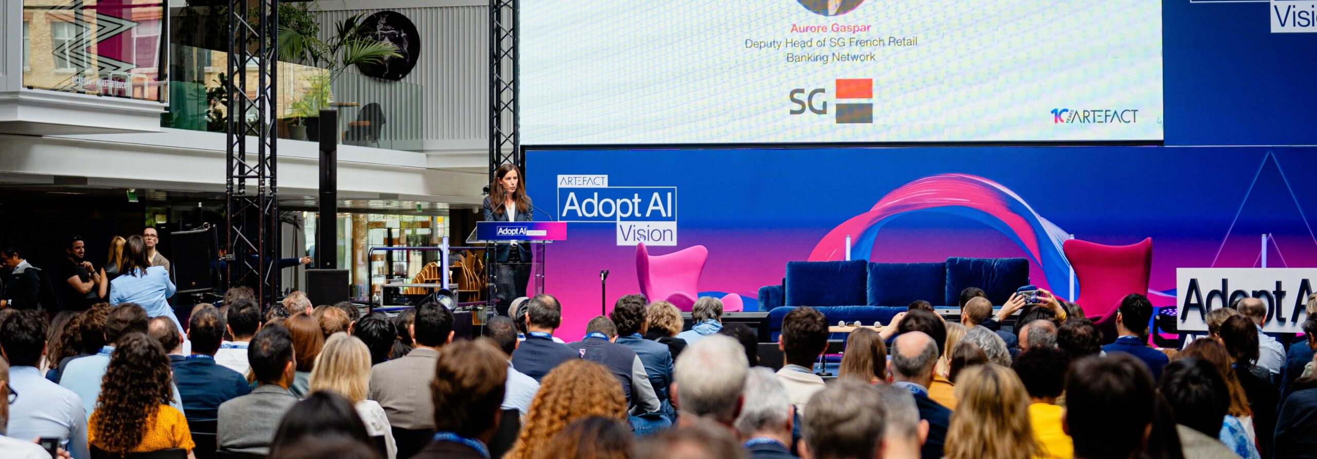 aurore gaspar – adopt ai summit Aurore Gaspar, Deputy Head of SOCIETE GENERALE French retail banking network at the Adopt AI Summit – AI for finance in retail bank