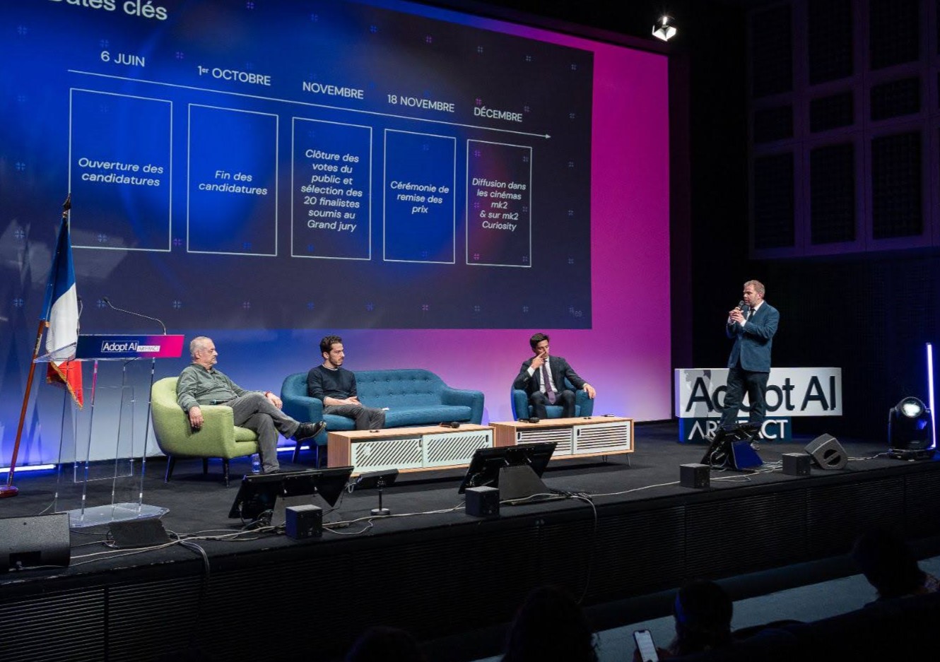 Conference Jean-Pierre Jeunet & MK2 – Adopt AI 2024 Jean-Pierre Jeunet, Film Director, and Elisha Karmitz, CEO of mk2 and Producer, at the Adopt AI Summit – What impact will AI have on the film industry?