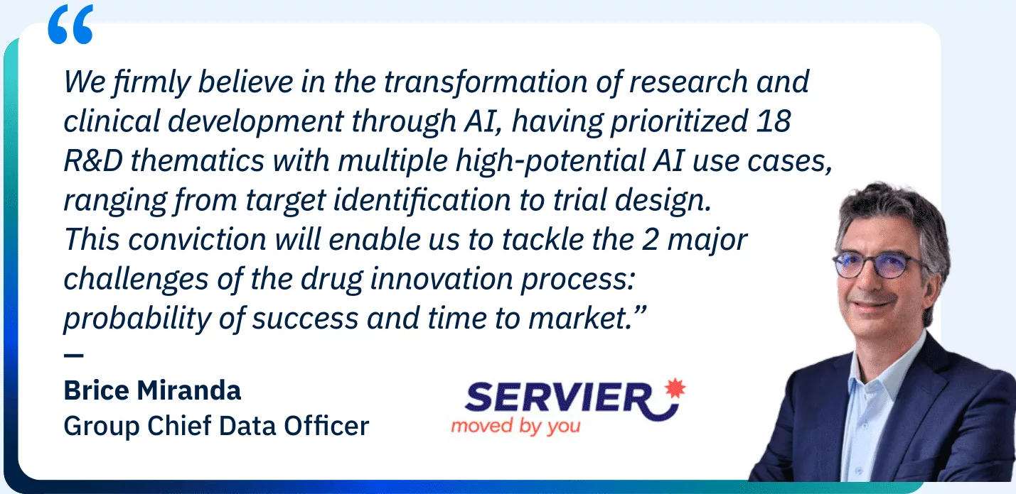 Quotation of Brice Miranda, Group Chief Data Officer - SERVIER