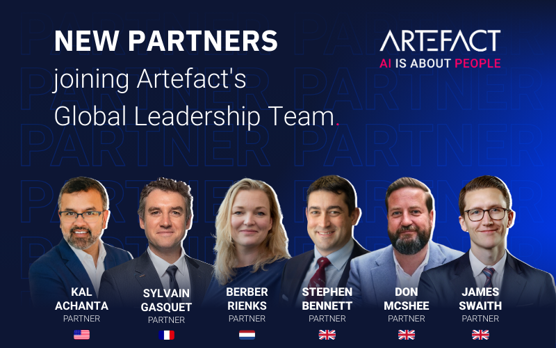 Artefact announces the arrival of 6 new partners to its global leadership team