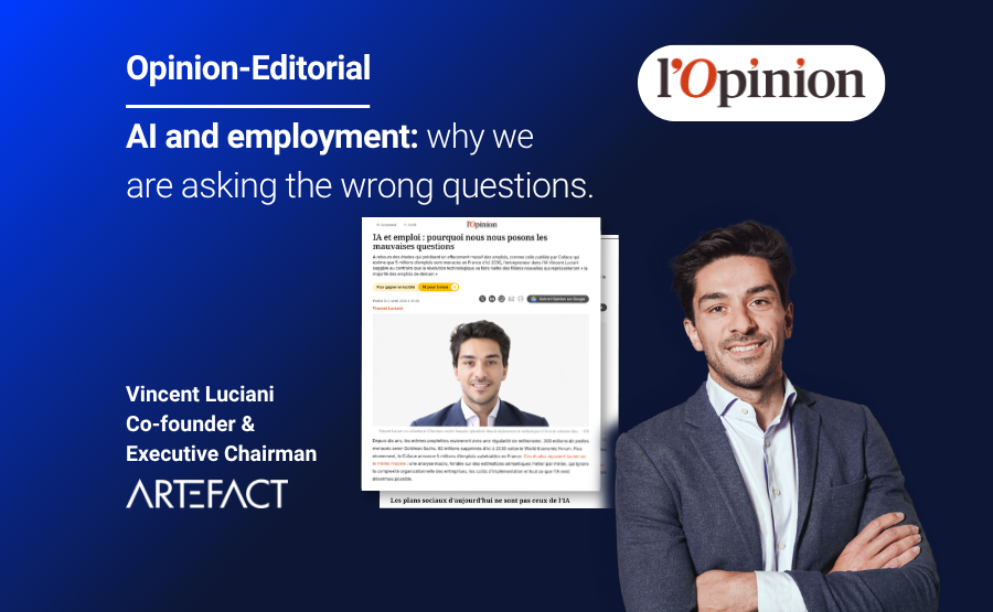 Vincent Luciani Tribune l’opinion “AI Isn’t Killing Jobs: Why AI is the Engine of Tomorrow’s Jobs” – Vincent Luciani’s opinion editorial in L’Opinion